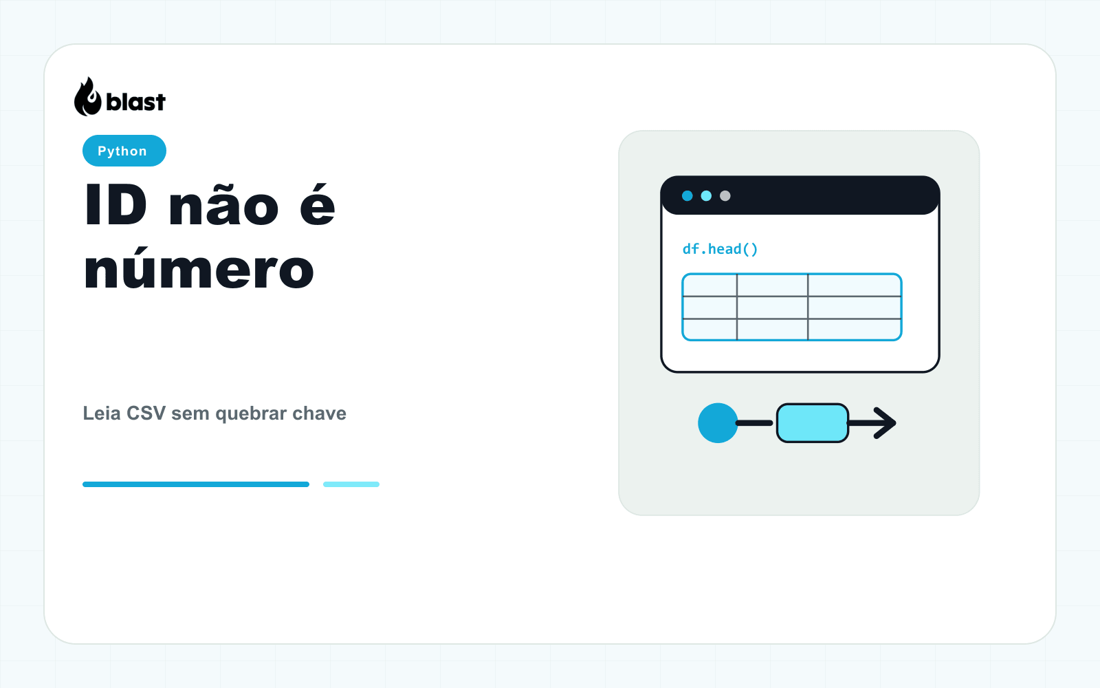 Dica Rápida: o CSV entrou certo, mas o pandas mudou seu ID