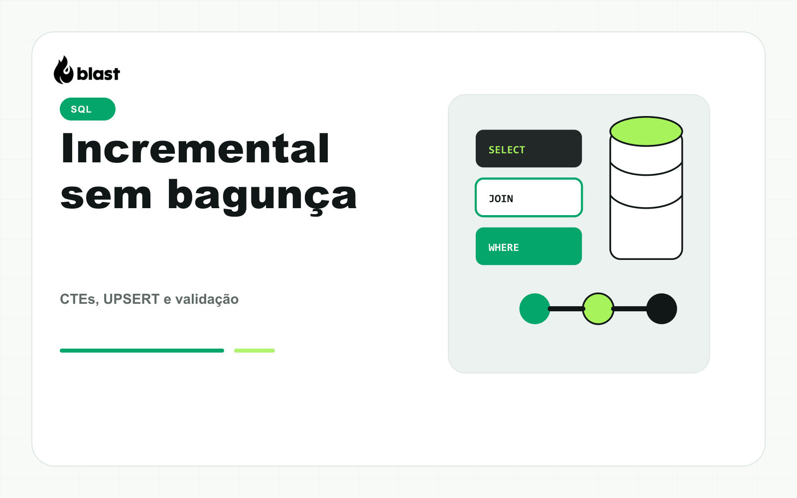 Pipeline incremental em SQL: o mínimo para não virar bagunça
