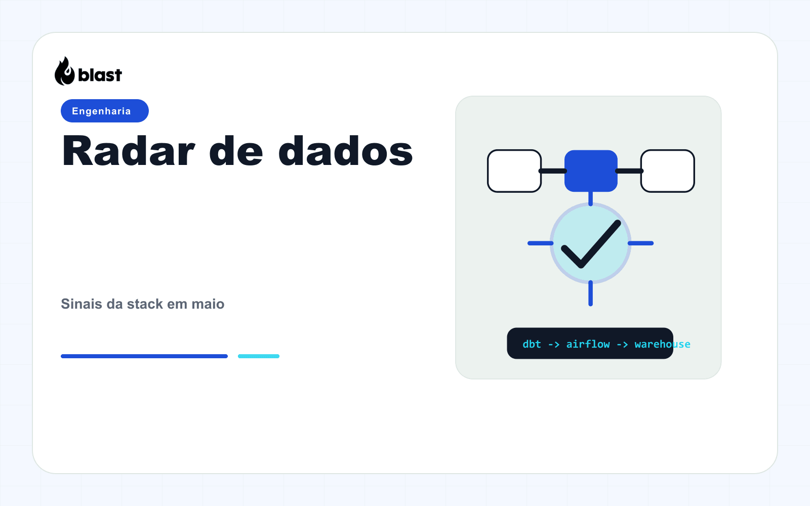 Radar de Dados: 5 sinais que podem mudar suas decisões de stack (30/05/2026)